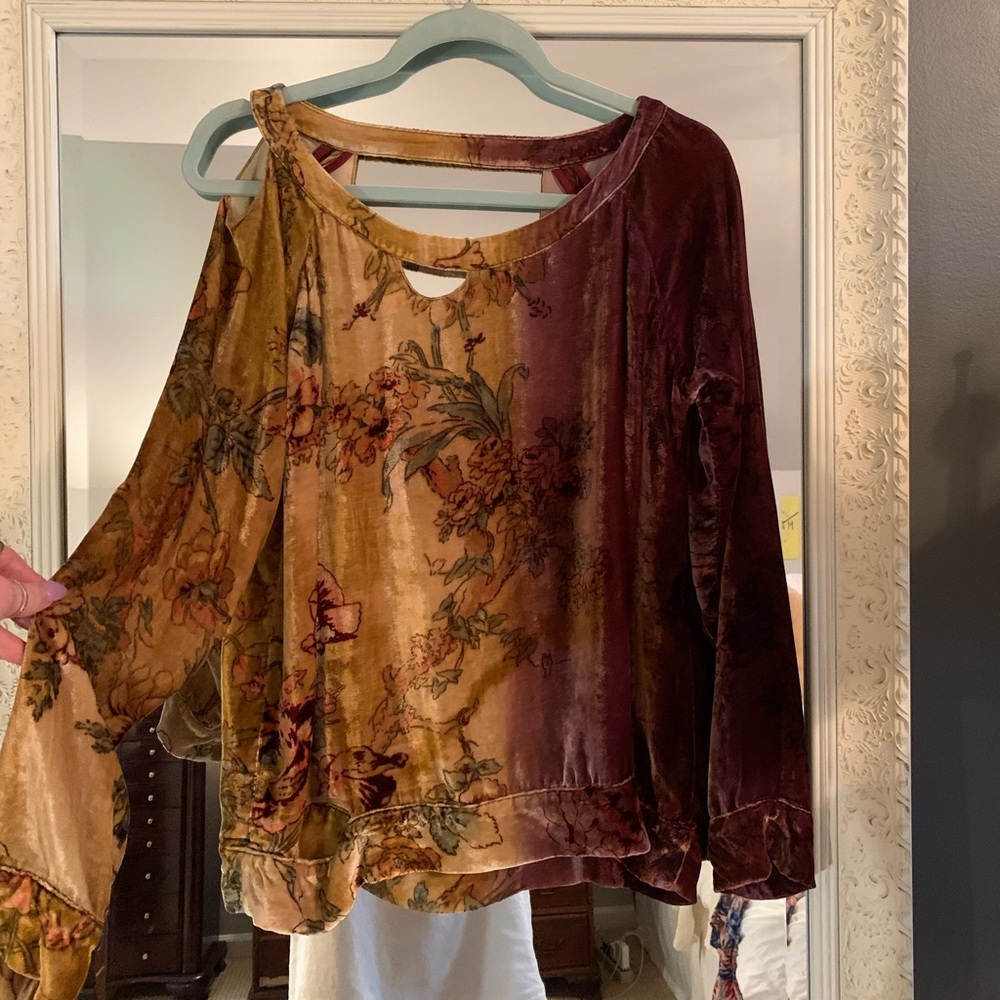 Urban Outfitters Chaser Velvet Top